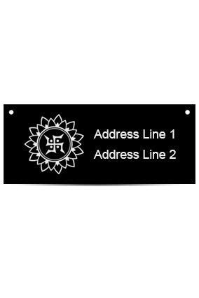SIGNOOGLE® Customized Personalized Acrylic House Room Name Sign Board ...