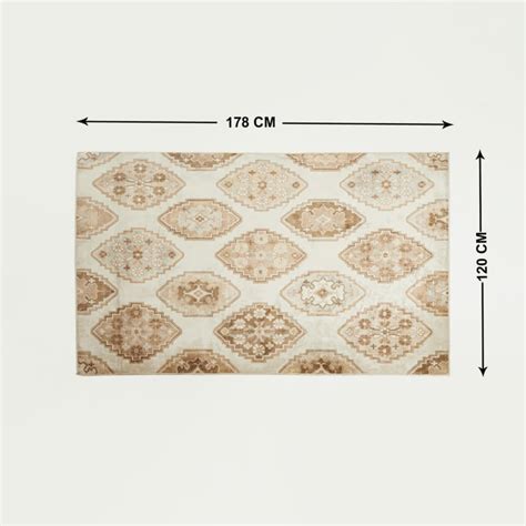 Buy Burnish Messopotamia Floral Print Jacquard Carpet from Home Centre ...