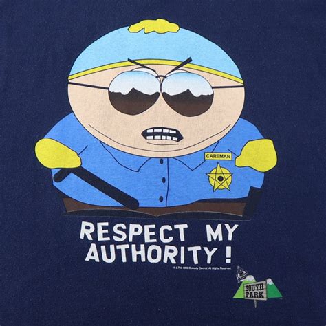 Vintage South Park Cartman Respect My Authority Shirt 1998 – WyCo Vintage