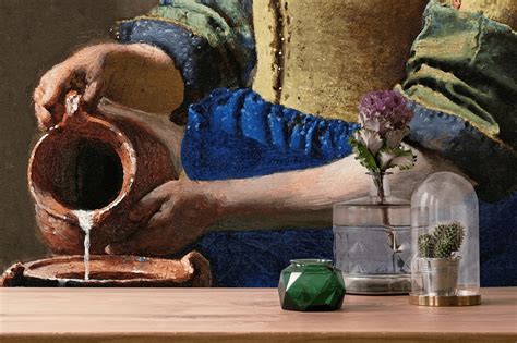 The Milkmaid Wall Mural by Vermeer Peel and Stick Wallpaper | Etsy