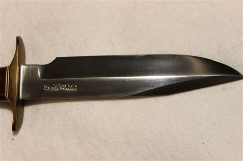 RANDALL MADE MODEL 12 BOWIE KNIFE 7 INCH BLADE W/ SHEATH LEATHER HANDLE ...