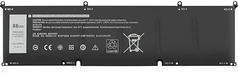 EARPIX 69KF2 Laptop Battery for Compatible Dell XPS 15 9500 9510 9520 ...