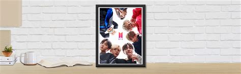 Chaka Chaundh - Suitable BTS Boy Army Framed Poster - BTS Army Glass ...