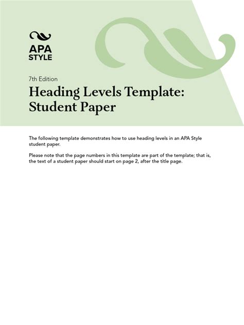 Image result for APA Paper Heading Format