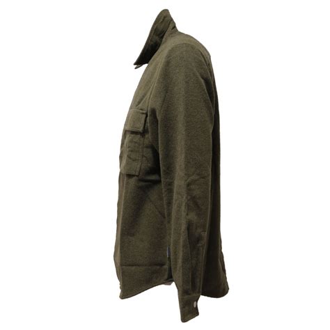 giacca camicia uomo CARHARTT mix wool green shacket men