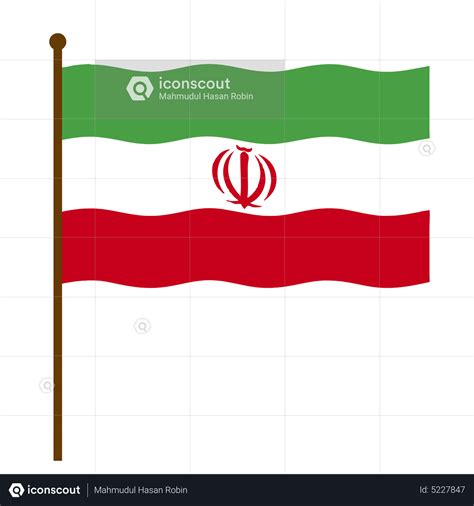 Iran Flag Animation by Mahmudul Hasan Robin | LottieFiles