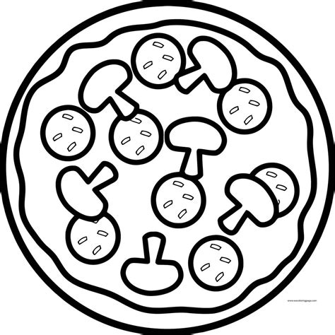 Pizza Coloring Pages