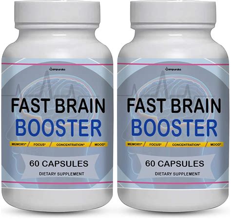 Amazon.com: Fast Brain Booster New Advanced Formula Supplement (2 Packs ...