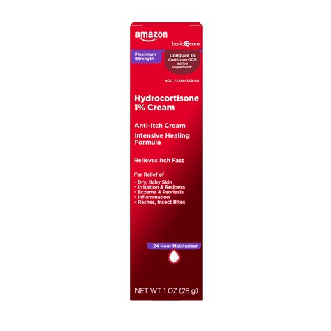 Snapklik.com : Basic Care Maximum Strength Anti-Itch Cream, Hydrocortisone 1 Percent Intensive ...