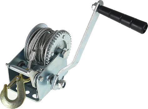 Buy findmall Boat Trailer Winch 800lbs with 8m 26ft Steel Cable, Crank ...