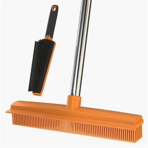 Amazon.com: Rubber Broom for Pet Hair Removal with 57" Long Handle ...