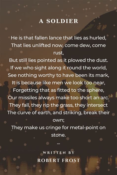 War Soldier Poem Army