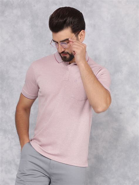 Purple Polo Neck T-Shirt