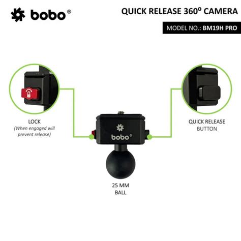 BOBO BM19H PRO – 360 Degree Camera Mount – RIDERS ARENA