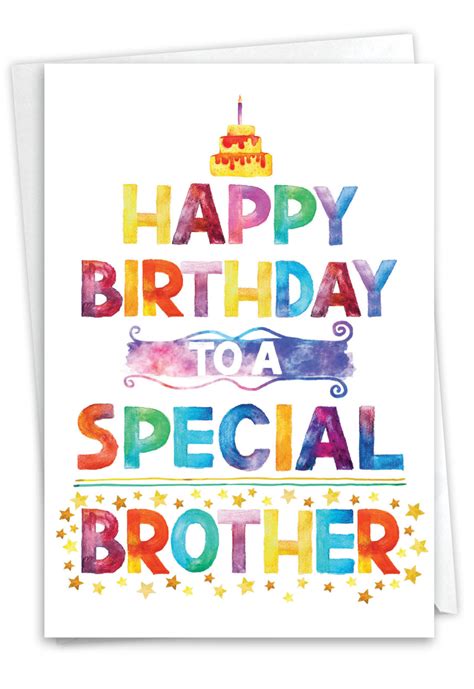 Special Brother: Artistic Birthday Brother Greeting Card