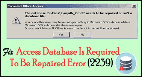 Image result for How to Fix Access Database