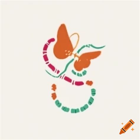 Logo design for crochet business featuring crochet butterfly with hook body and yarn-like wings ...