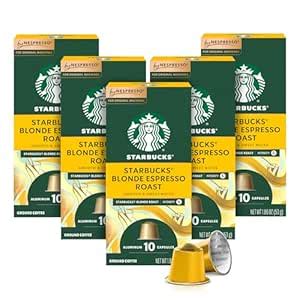 Starbucks By Nespresso, Blonde Roast Espresso (50-Count Single Serve ...