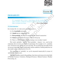 NCERT Textbook Probability - NCERT for Competitive Exams - Bank Exams PDF