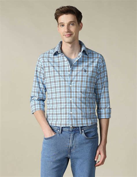 Grid Tattersall Checked Tailored Fit Shirt