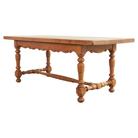 Arbois French Country Oak Wood Trestle Dining Table at Katina Woods blog