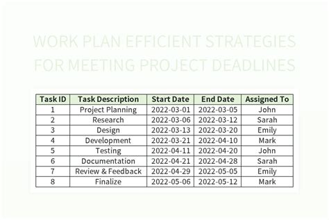 Excel File Create for Project Deadline 的图像结果