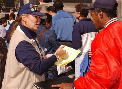 9/11 - FEMA Community Relations worker answers questions from victims ...
