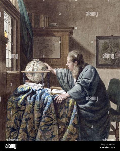 The Astronomer (1794) by Johannes Vermeer Stock Photo - Alamy