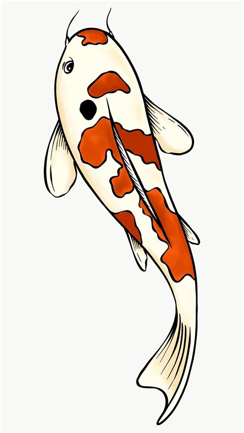 Koi Fish Drawing, Fish Drawings, Fish Outline, Panda Craft, Koi Fish ...