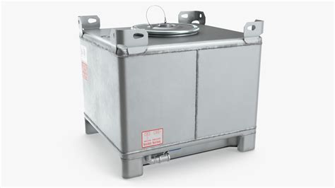 3D 120-550 Gallon Stainless Steel IBC Tote Tank Set model | 3D Molier ...