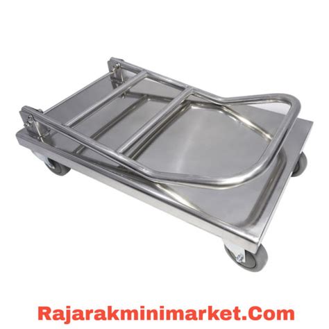 TROLI BARANG LIPAT 4 RODA STAINLESS TIPE FPT-500 KAP. 500 KG