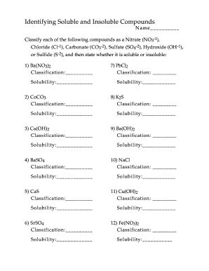 Fillable Online chemsite lsrhs Identifying Soluble and Insoluble ...