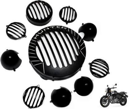 OBEROI'S TRADERS Hunter 350 Front Rear Headlight Grill / Jali Cover Set ...