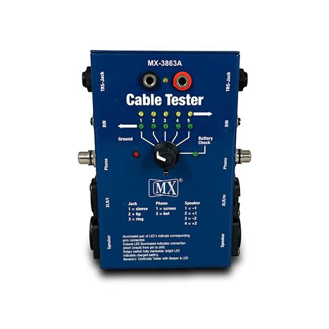 MX Multi-Purpose Cable Tester | Portable Wire Checker for XLR, TRS, RCA ...