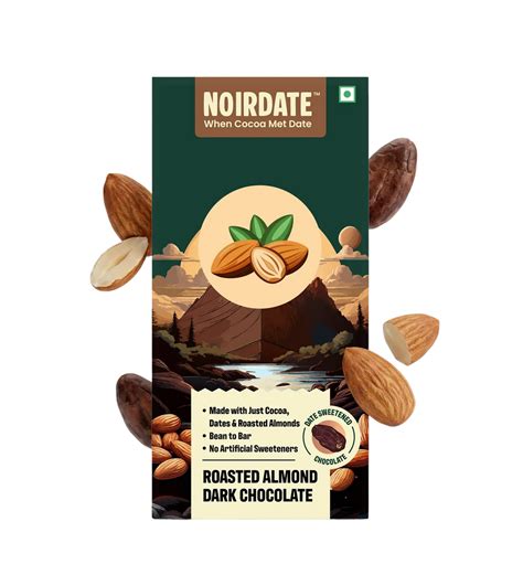 Roasted Almond Dark Chocolate 75g | Pack Of 1
