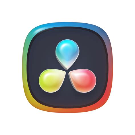 DaVinci Resolve app icon on transparent background 57355775 PNG