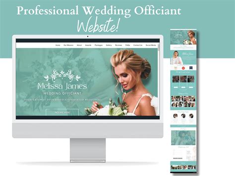 Wedding Officiant Marketing Bundle Includes Wedding Celebrant Website ...