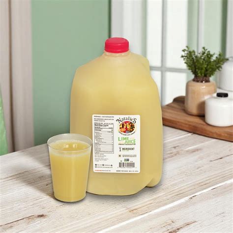 Natalie's Orchid Island Pure Lime Juice - 4/1 Gallon Bottles