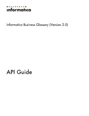 Fillable Online Informatica Business Glossary (Version 2 Fax Email ...