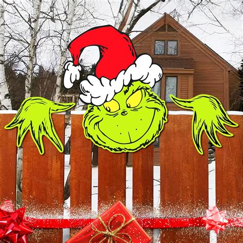 Amazon.com : Grinch Christmas Outdoor Decorations, Grinch Stealing ...