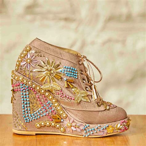 Copper Bridal Sneaker Wedges - Customized Wedding Shoes | Tiesta ...