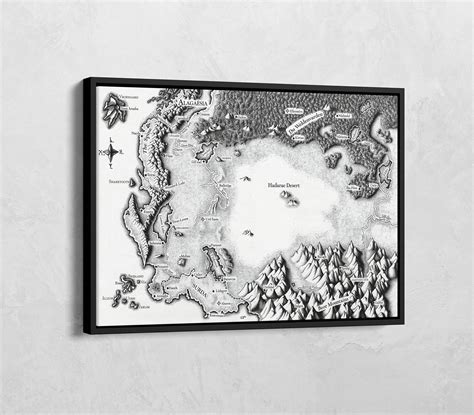 Alagaesia Map Canvas Alagaesia eragon Map From the - Etsy Australia