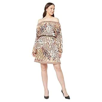 Buy Elexuras Floral Print Shirt Style Dress with Viscose Fabric Mini E ...