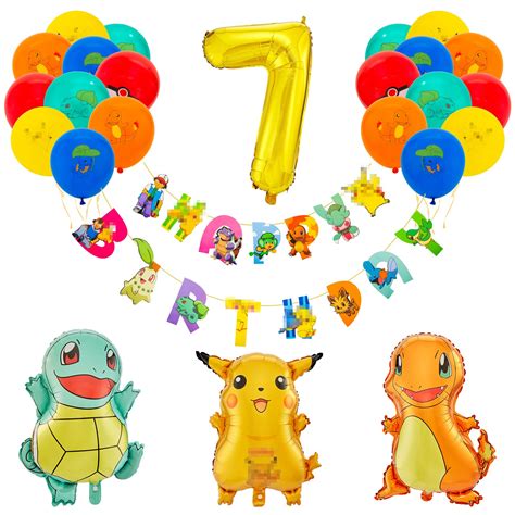 Buy Ainvliya 7th Birthday Decorations for Girls Boys, HAPPY BIRTHDAY ...