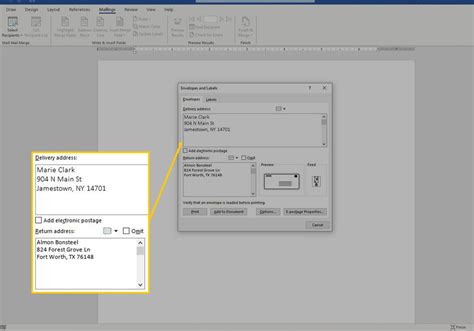 Image result for Create Envelopes Word 2010