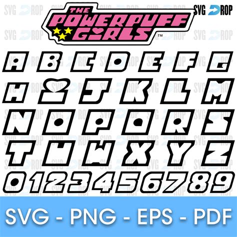Powerpuff Girls Font SVG | SVG DROP