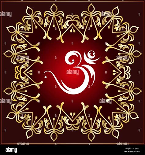 Aum (Om) The Eternal Sound Of Universe, Aum is the Holy Motif Of Hinduism Stock Vector Image ...