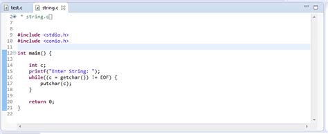 getchar c program 的图像结果