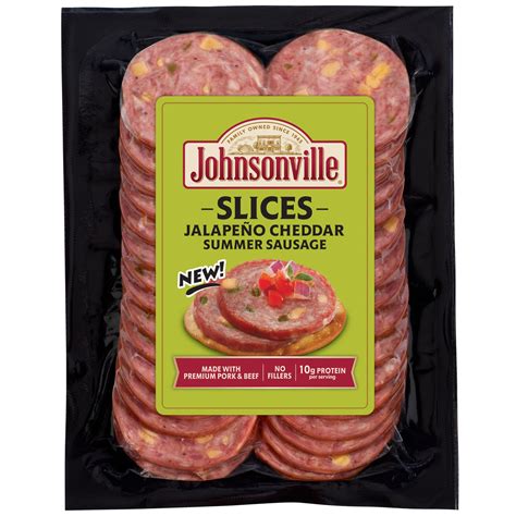 Jalapeno Cheddar Summer Sausage Slices – Johnsonville Marketplace