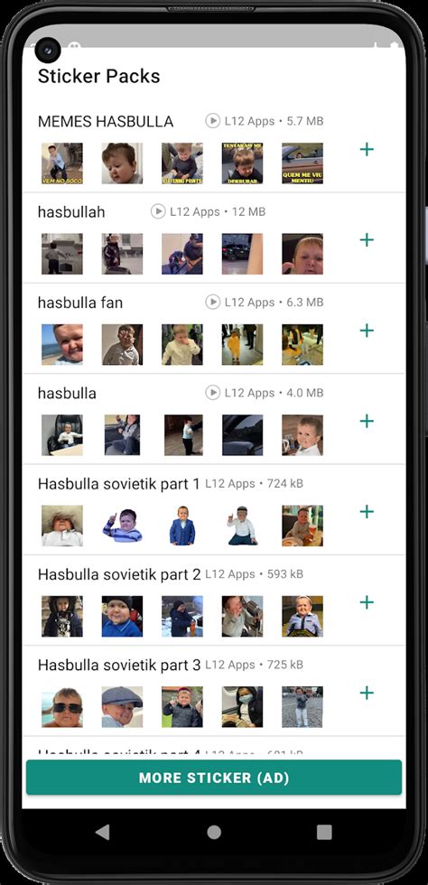 Descargar y ejecutar Hasbulla Animated WAStickerApp gratis en PC